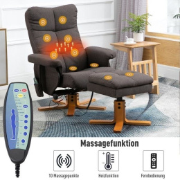 Fotel relaksacyjny z masażem
