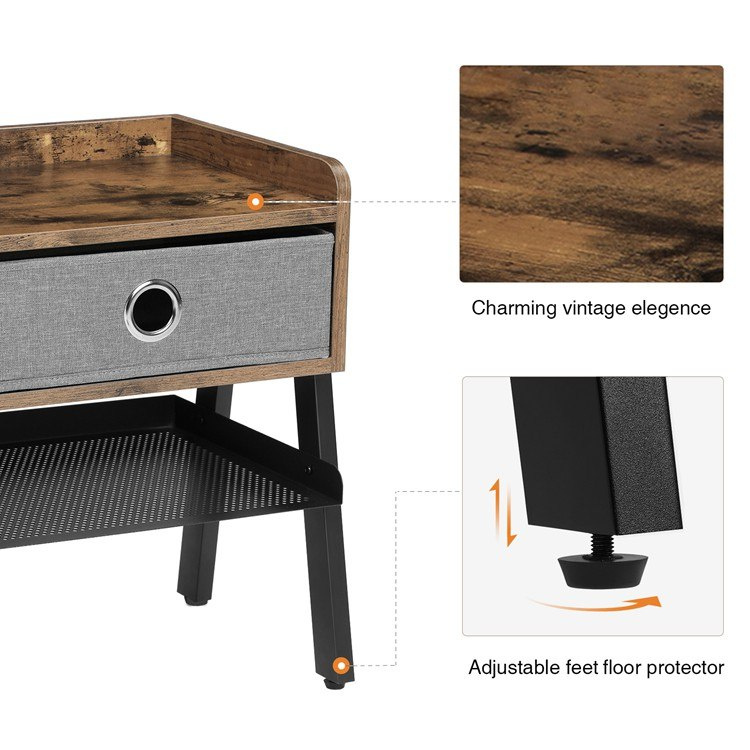 Stolik nocny w styly INDUSTRI Stolik nocny w styly INDUSTRI