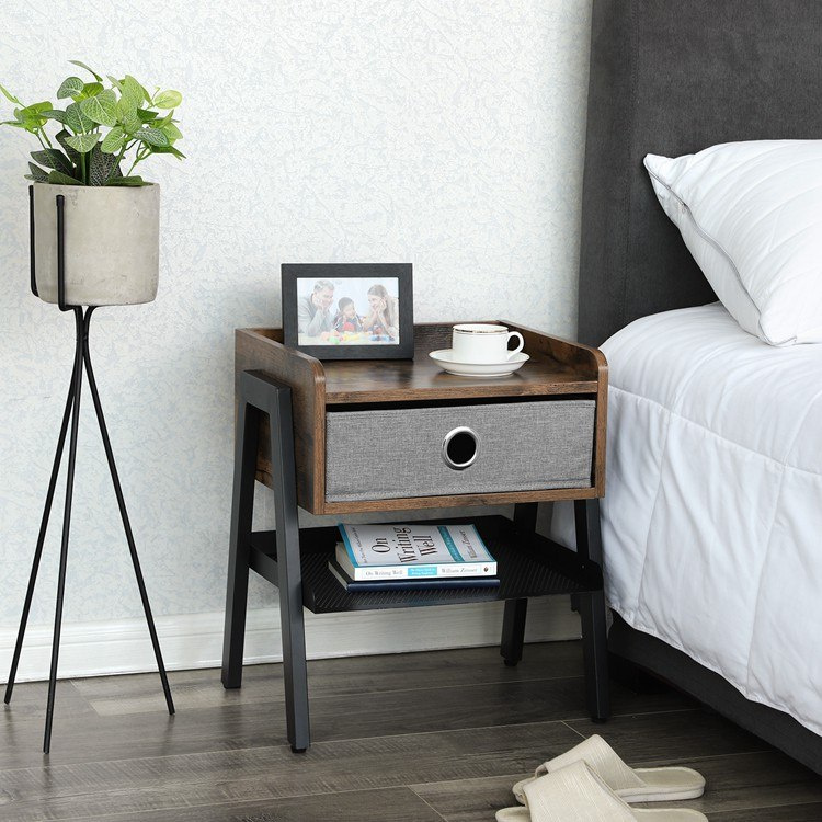 Stolik nocny w styly INDUSTRI Stolik nocny w styly INDUSTRI