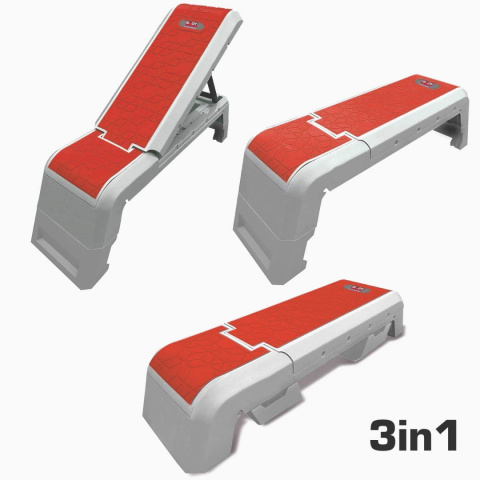 Ławka mutlifunkcyjna STEP z gumami BodySculpture