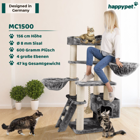 Drapak dla kota Maine Coon duzych kotów 156 cm MC1500 Drapak dla kota Maine Coon duzych kotów 156 cm MC1500