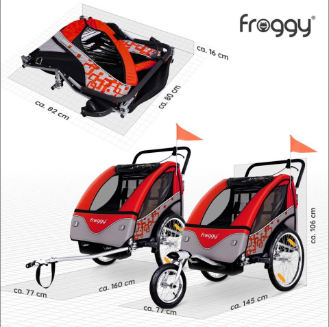 Przyczepka rowerowa Jogger 2 w 1 Przyczepka rowerowa Jogger 2 w 1