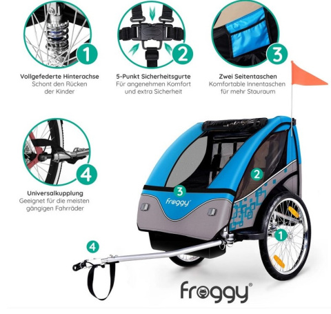 Przyczepka rowerowa Jogger 2 w 1 Przyczepka rowerowa Jogger 2 w 1