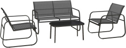 zestaw mebli ogrodowych, 1 dwuosobowy, 2 krzesła, 1 stolik kawowy zestaw do siedzenia zestaw mebli balkonowych na taras