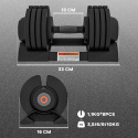 Hantel Hantla regulowana 10 kg na tacy