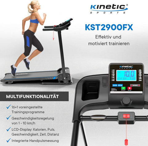Bieżnia elektryczna do biegania Kinetic 2900 Bieżnia elektryczna do biegania Kinetic 2900