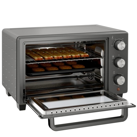 Piekarnik mini 21 l 1400 W 60-minutowy timer mały piekarnik z regulacją temperatury