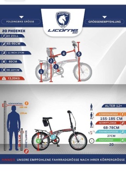 Rower składany składak LICORNE CROSS ALU